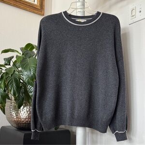 Boden Knit Sweater Sz 6/M Crewneck Gray soft